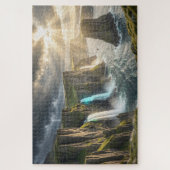 Isle of Legends Coastal Waterfall Jigsaw Puzzle Legpuzzel (Verticaal)