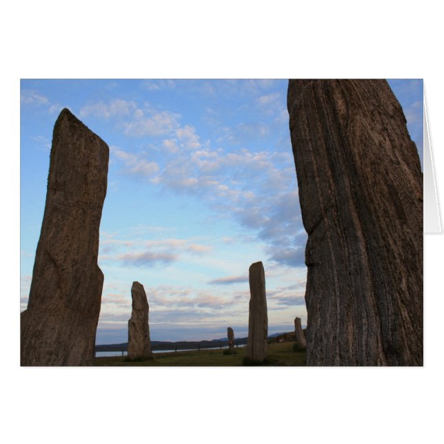 Isle of Lewis Standing Stones Card (Voorkant Horizontaal)