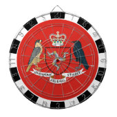 Isle of Man Dartboard, spel, Isle of Man Vlag Dartbord (Voorkant)