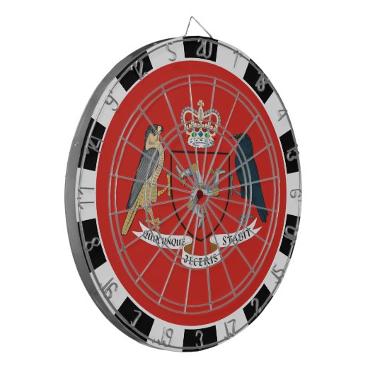Isle of Man Dartboard, spel, Isle of Man Vlag Dartbord (Voorkant Links)