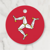 Isle of Man flag Bedankjes Labels (Voorkant)
