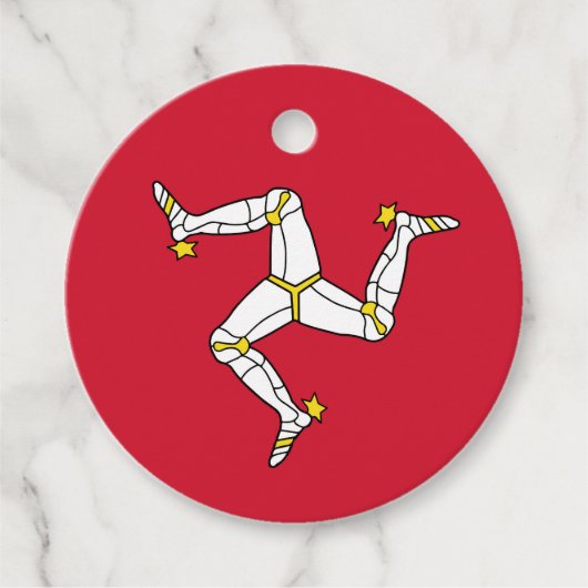 Isle of Man flag Bedankjes Labels (Voorkant)