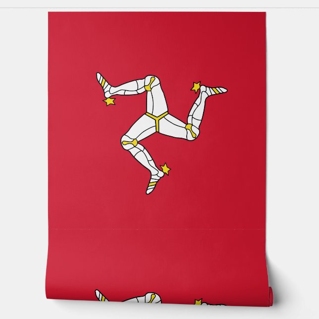 Isle of Man flag Behang (Afrollen)