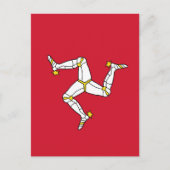 Isle of Man flag Briefkaart (Voorkant)