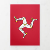 Isle of Man flag Drieluik Kaart (Cover)