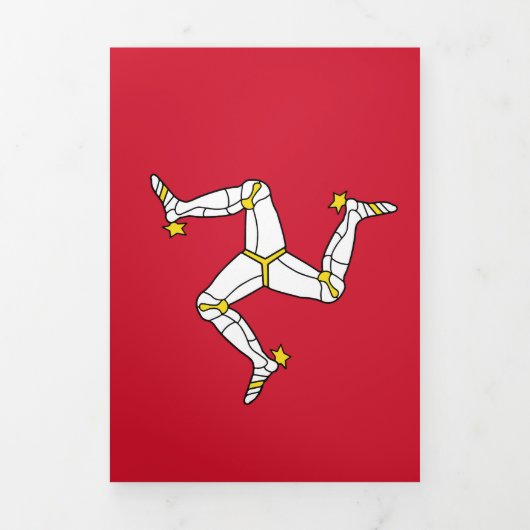 Isle of Man flag Drieluik Kaart (Cover)