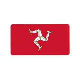 Isle of Man flag Etiket