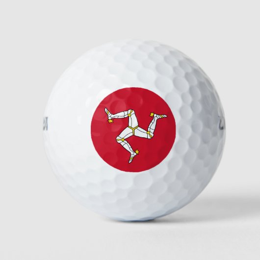 Isle of Man flag Golfballen (Voorkant)