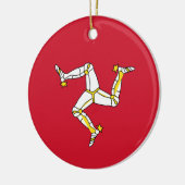 Isle of Man flag Keramisch Ornament (Links)