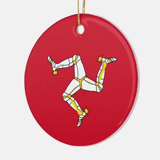 Isle of Man flag Keramisch Ornament (Links)