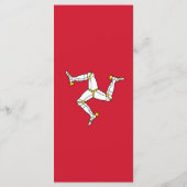 Isle of Man flag Menu (Achterkant)