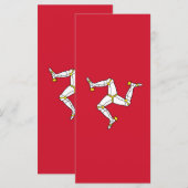 Isle of Man flag Menu (Voorkant / Achterkant)