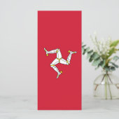 Isle of Man flag Menu (Staand voorkant)