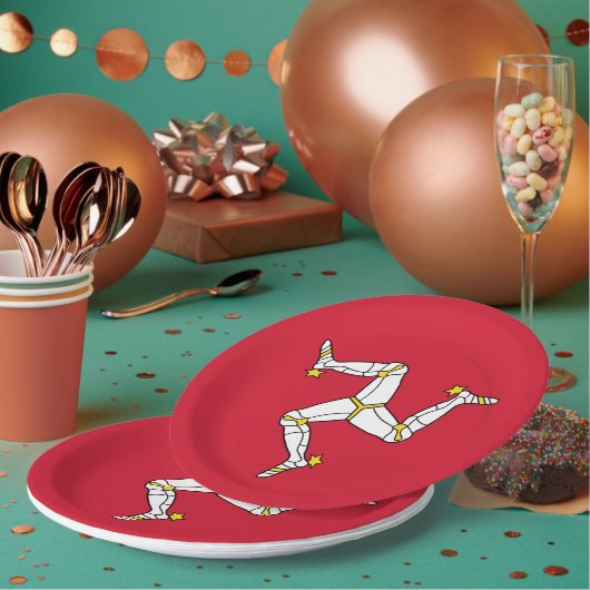 Isle of Man flag Papieren Bordje (Multi)