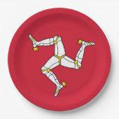 Isle of Man flag Papieren Bordje (Voorkant)