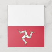 Isle of Man flag Plaatskaartje (Buitenkant ongevouwen)