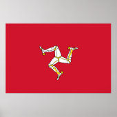 Isle of Man flag Poster (Voorkant)