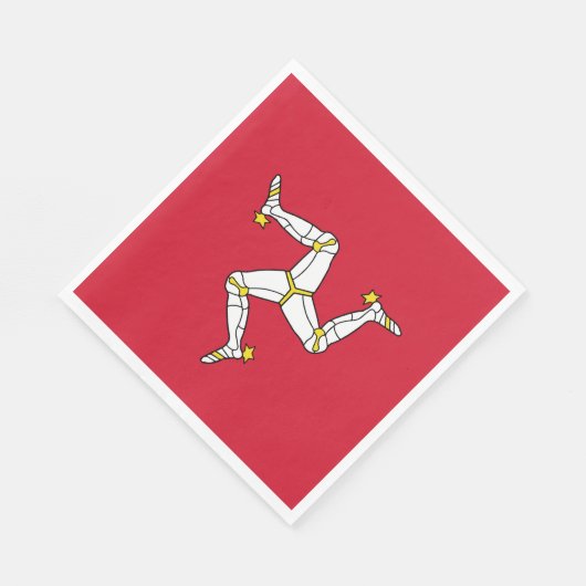 Isle of Man flag Servet (Hoek)