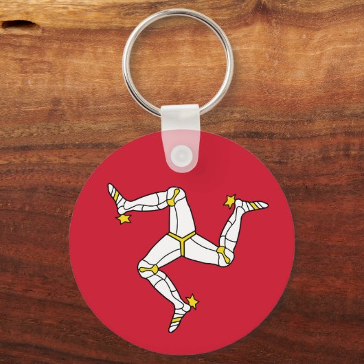 Isle of Man flag Sleutelhanger (Achterkant)