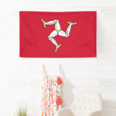 Isle of Man flag Spandoek (Insitu)