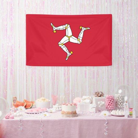 Isle of Man flag Spandoek (Feest)