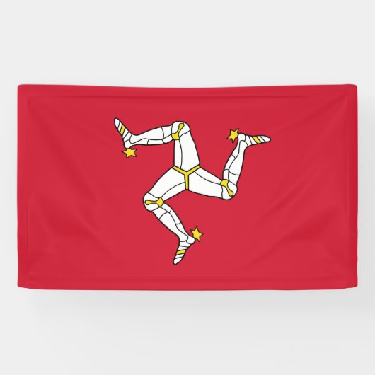 Isle of Man flag Spandoek (Horizontaal)
