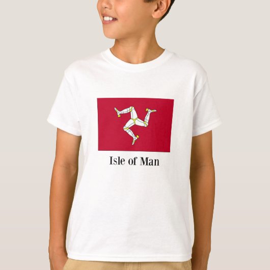 Isle of Man flag T-shirt (Voorkant)