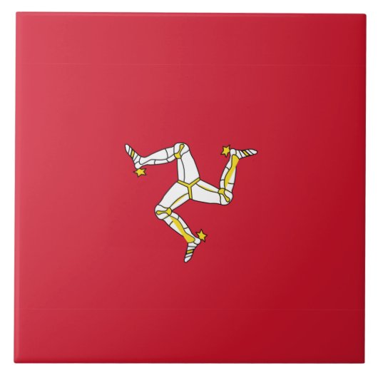 Isle of Man flag  Tegeltje (Voorkant)