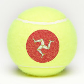 Isle of Man flag Tennisballen (Achterkant)