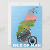 Isle of Man motorfiets reisposter (Achterkant)