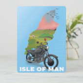 Isle of Man motorfiets reisposter (Staand voorkant)