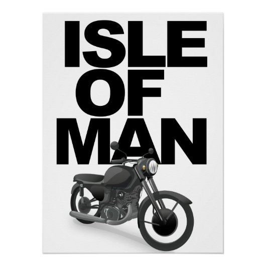 Isle of Man-motorfietsracer Perfect Poster (Voorkant)