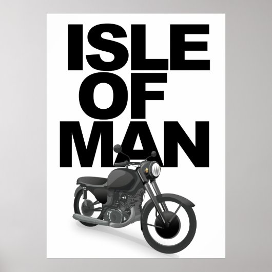 Isle of Man-motorfietsracer Poster (Voorkant)