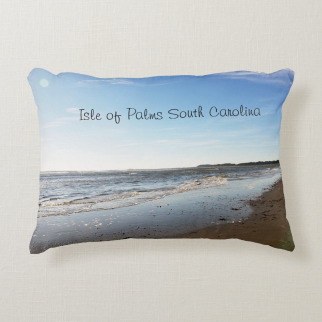Isle of Palms Beach Sunset, Zuid-Carolina Accent Kussen (Voorkant)
