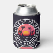 Isle of Palms Florida Retro Sunset Souvenir Blikjeskoeler (Blikje Voorkant)