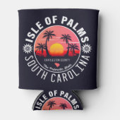 Isle of Palms SC Retro Sunset Souvenirs 80s Blikjeskoeler (Voorkant)