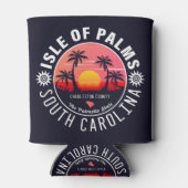 Isle of Palms SC Retro Sunset Souvenirs 80s Blikjeskoeler (Achterkant)