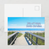 Isle of Palms South Carolina Beach Briefkaart (Voorkant / Achterkant)