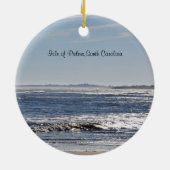 Isle of Palms, South Carolina Keramisch Ornament (Achterkant)