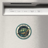 Isle of Palms South Carolina Turtle Badge Magneet (Insitu (Vaatwasser))