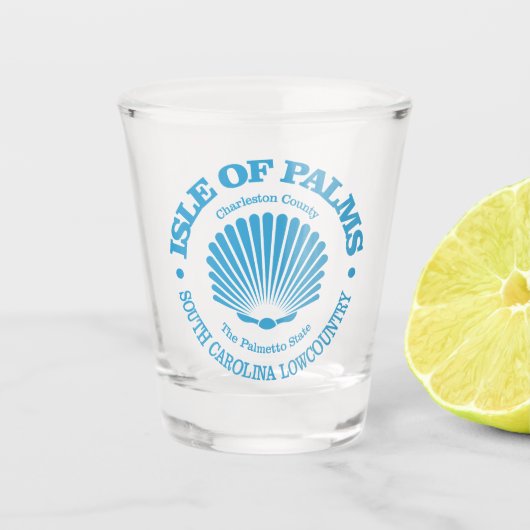 Isle of Palms (zeeschelp) Shot Glas (Voorkant)