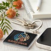 Isle of Sardinia Italy Sleutelhanger (Voorkant Rechts)