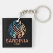 Isle of Sardinia Italy Sleutelhanger (Achterkant)
