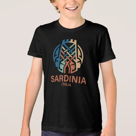 Isle of Sardinia Italy Tri-Blend Shirt (Voorkant)