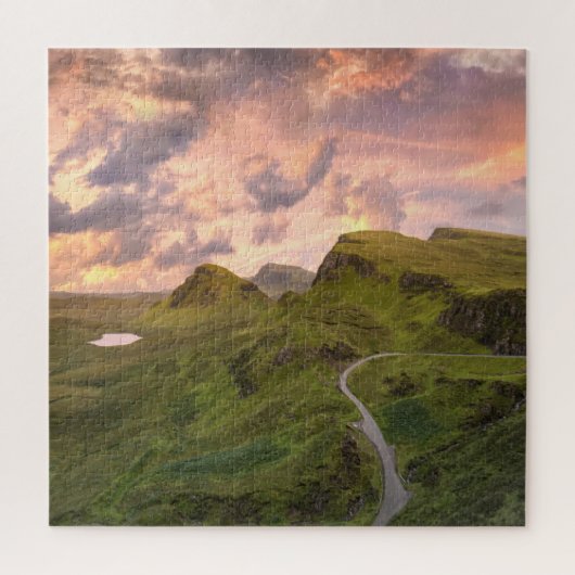 Isle of Sky Sunset Scotland Square Photo Legpuzzel (Verticaal)