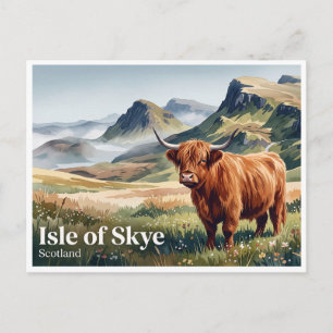 Isle of Skye Hooglandrund Country Portree Schotlan Briefkaart