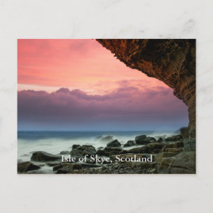 Isle of Skye, Schotland met label, Briefkaart