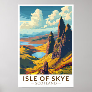Isle of Skye Schotland Reis Kunst Vintage Poster