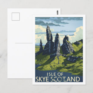 Isle of Skye Scotland  beroemde reisplaats Briefkaart