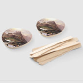 Isle of Skye Scotland Lake Mountains Koeien Hand F Handwaaier (Niet-gemonteerd)